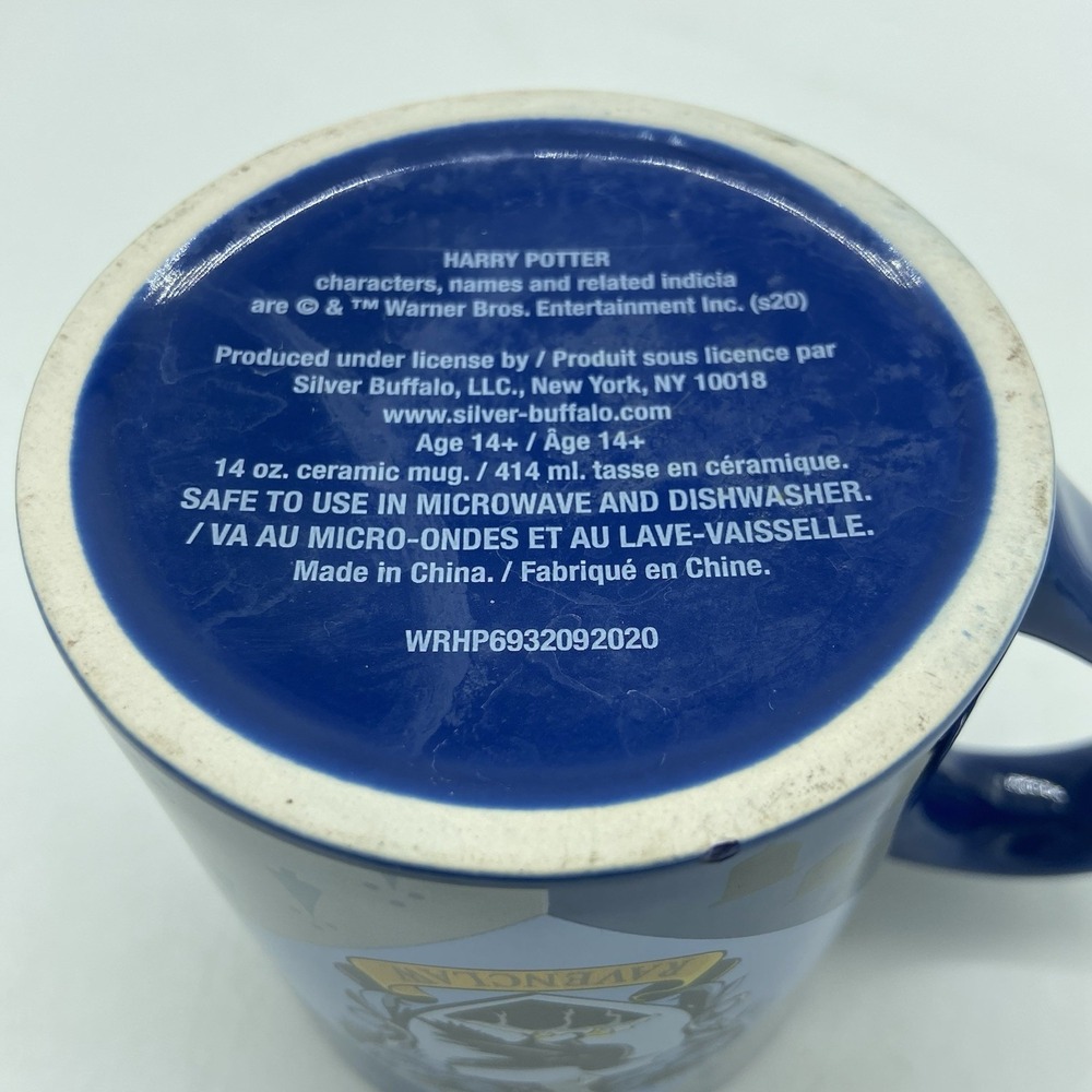 Harry Potter Ravenclaw Crest Hogwarts Ceramic Coffee Tea Mug Cup 14 Oz. - Picture 8 of 9